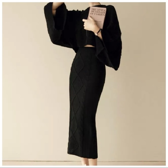 💜 The Cidney Knit Bat Wing 2 Piece Sweater Set - Picture 5 of 12